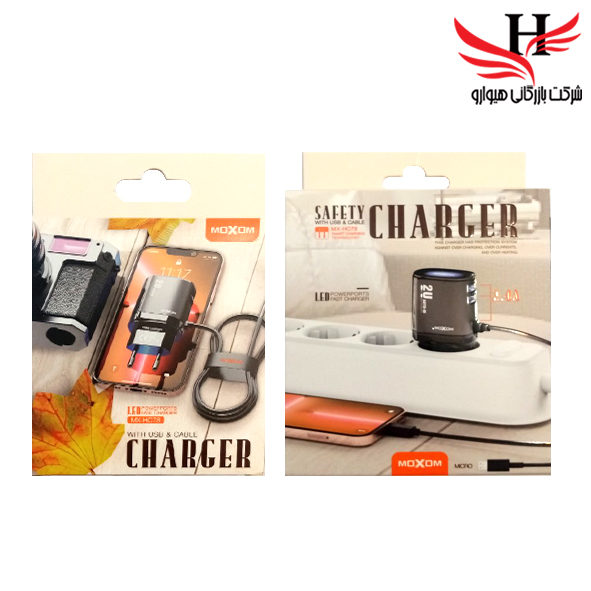 تصویر کلگي فست با کابل اندرويد ماکسوم MOXOM-HC78